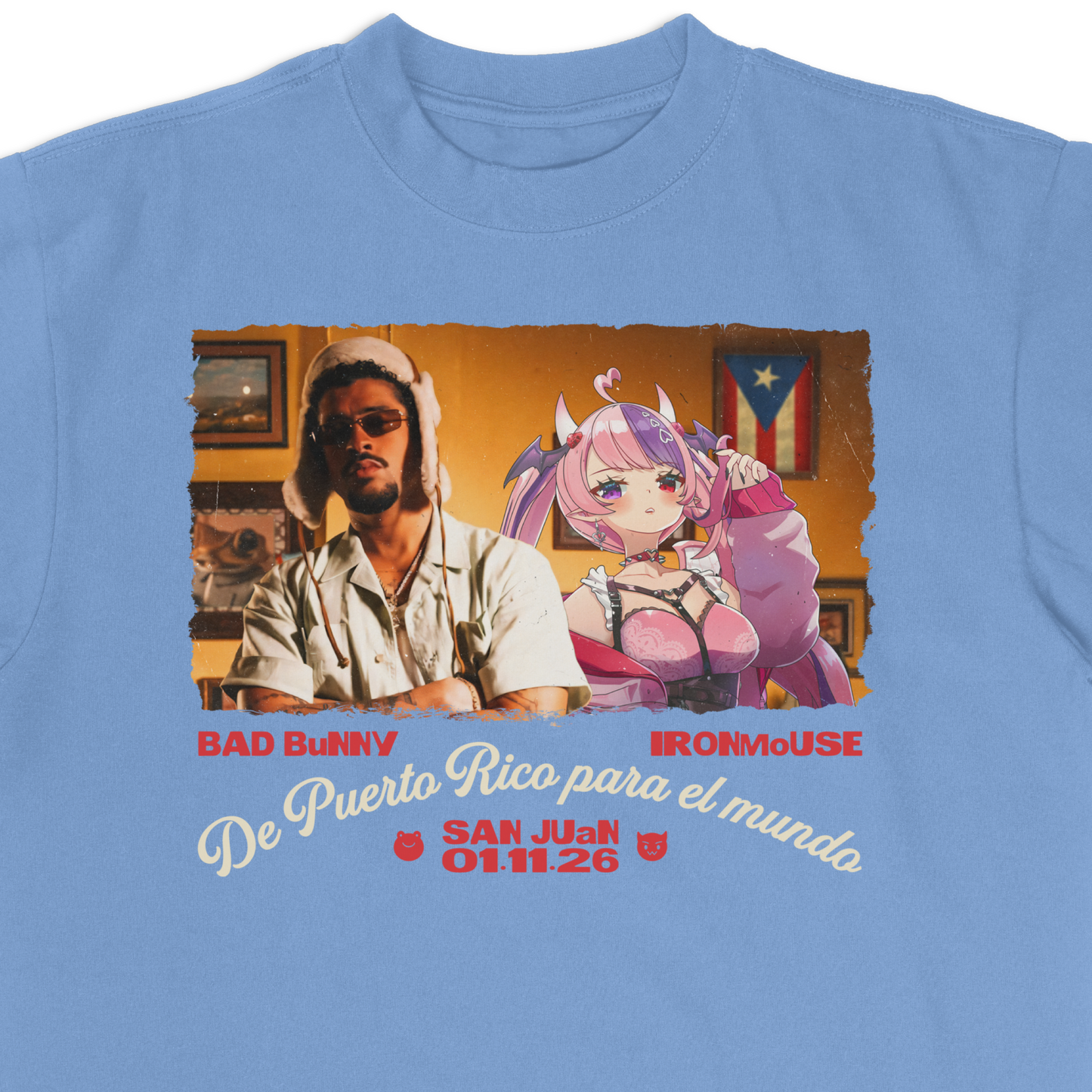 Ironmouse x Bad Bunny Shirt (Pre-Order)