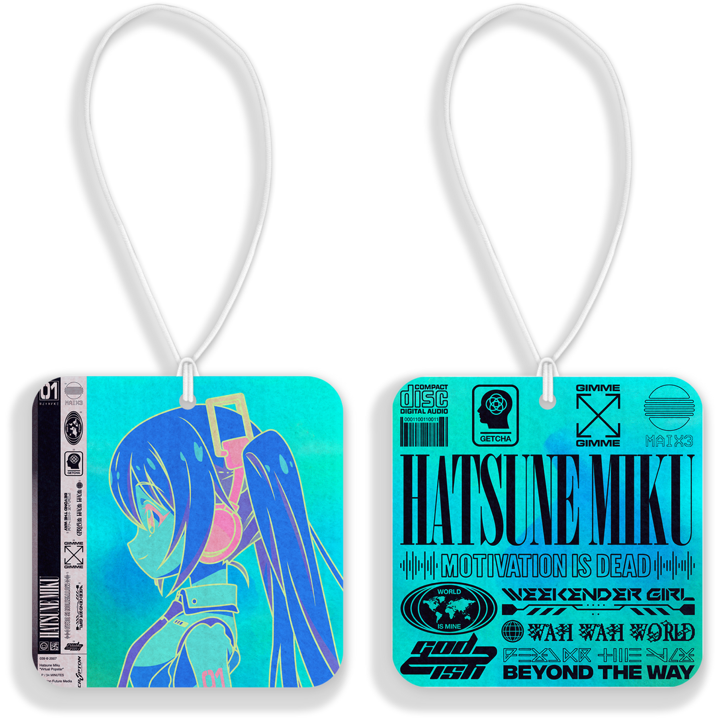 Miku x Madeon Air Freshener