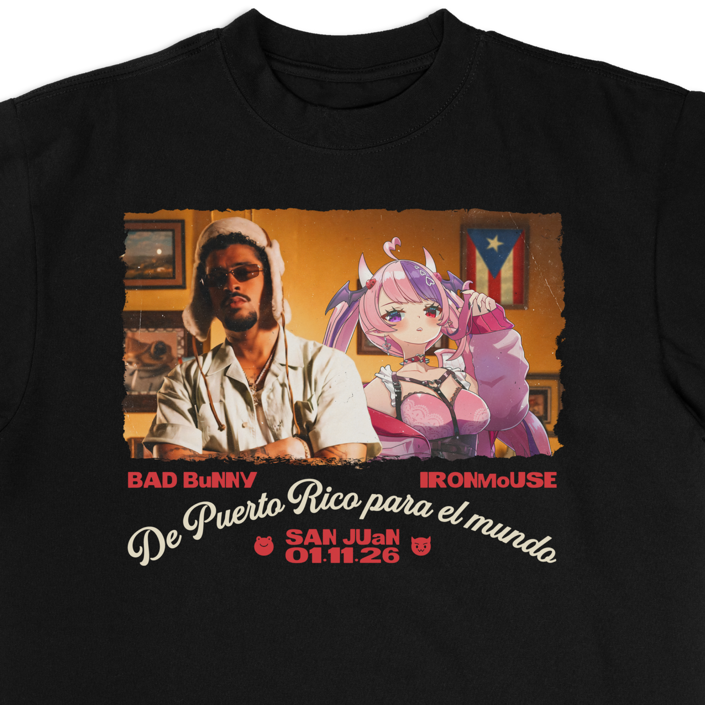 Ironmouse x Bad Bunny Shirt (Pre-Order)